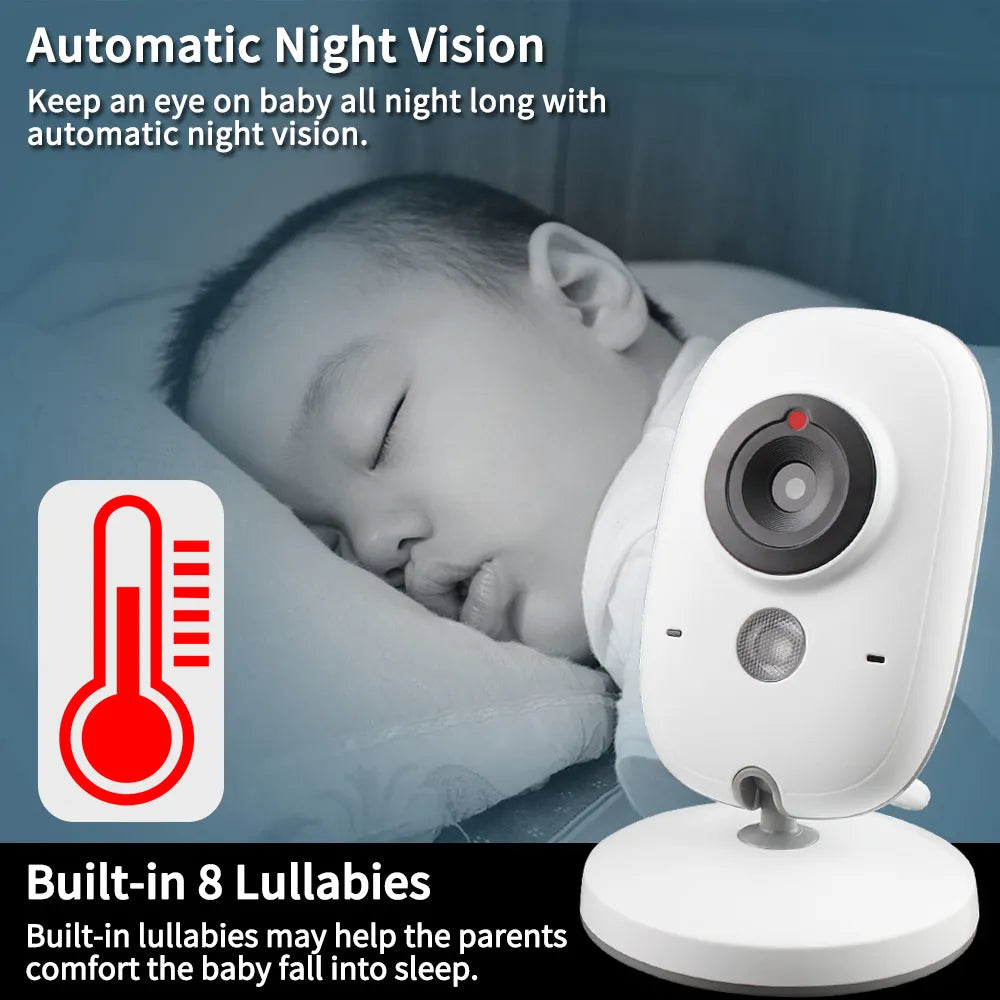 High-Res Wireless Baby Monitor with Night Vision